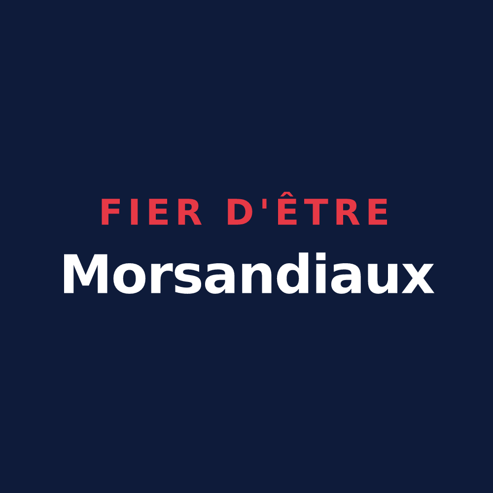 T-shirt « Fier d'être Morsandiaux » — design pour Morsang-sur-Seine
