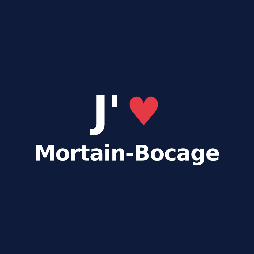 T-shirt personnalisé Mortain-Bocage — design J'aime Mortain-Bocage