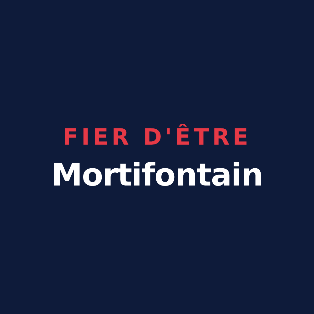 T-shirt « Fier d'être Mortifontain » — design pour Mortefontaine