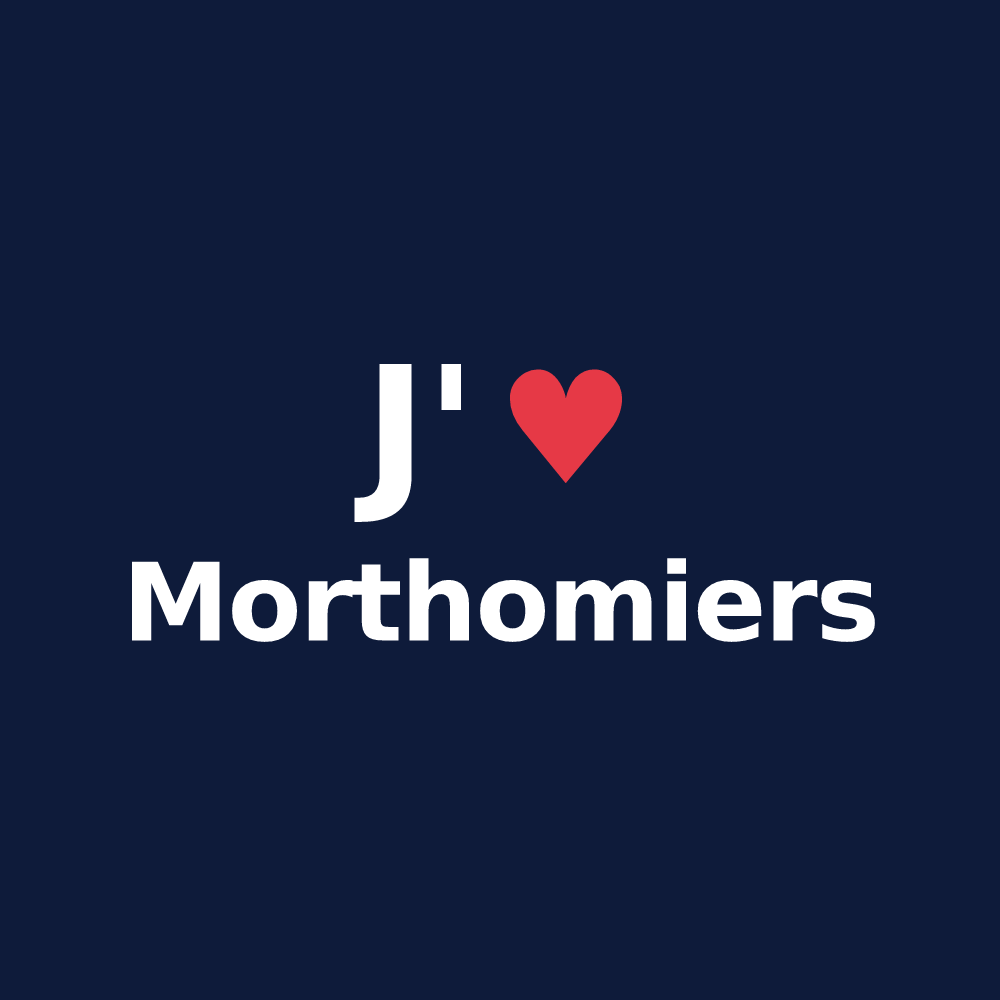 T-shirt personnalisé Morthomiers — design J'aime Morthomiers