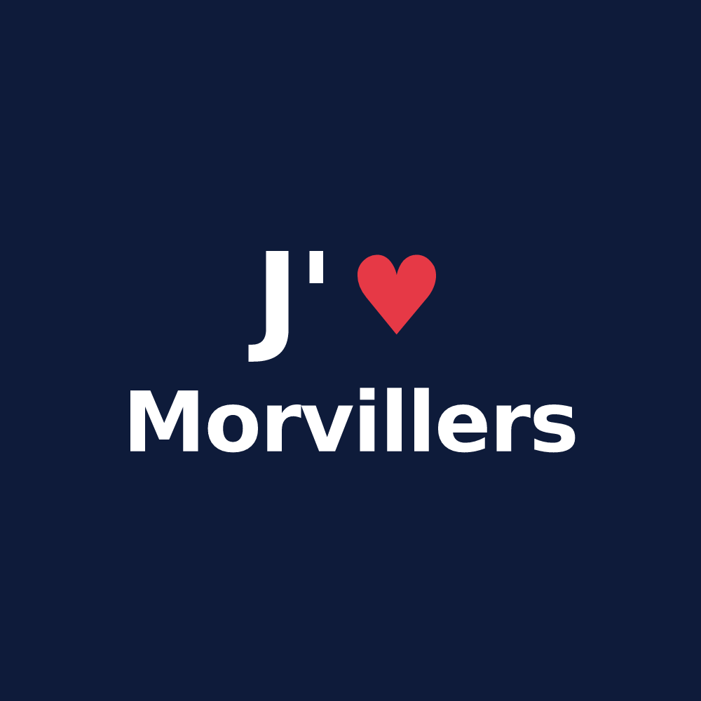 T-shirt personnalisé Morvillers — design J'aime Morvillers