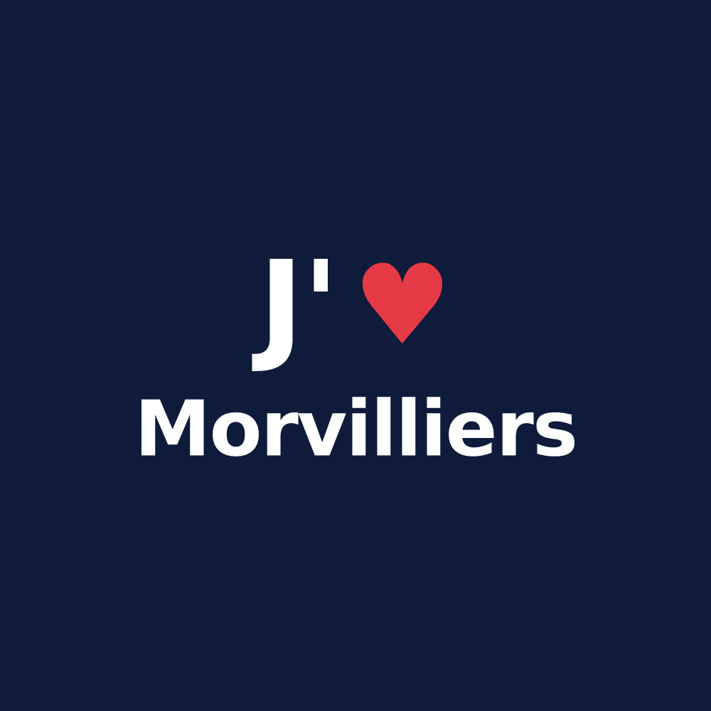 T-shirt personnalisé Morvilliers — design J'aime Morvilliers