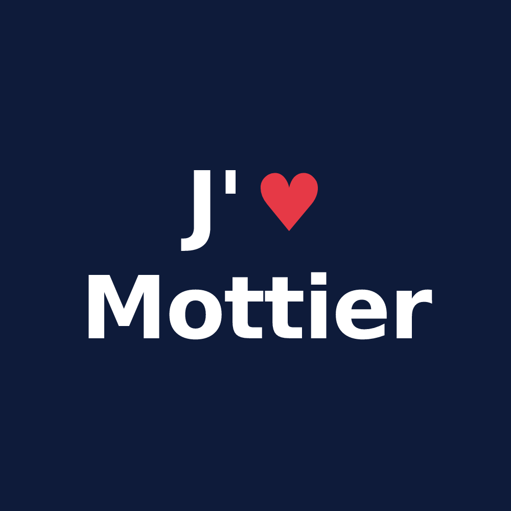 T-shirt personnalisé Mottier — design J'aime Mottier