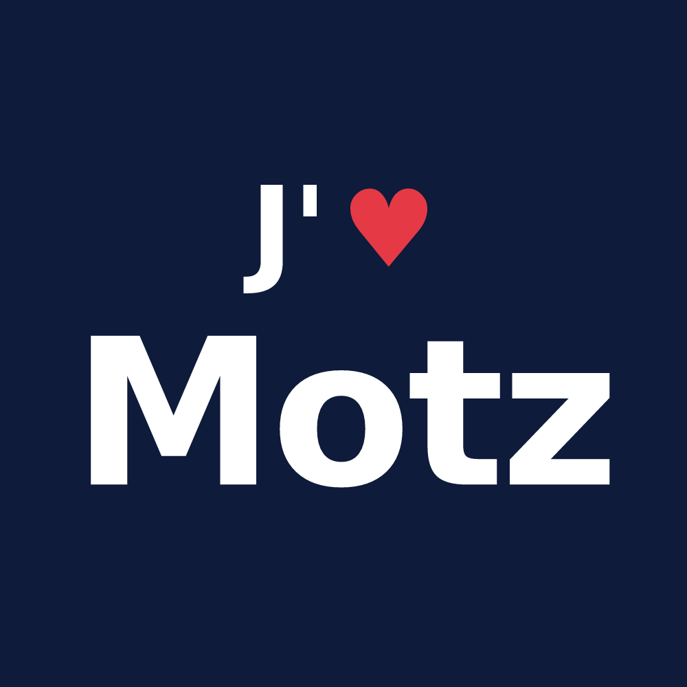 T-shirt personnalisé Motz — design J'aime Motz