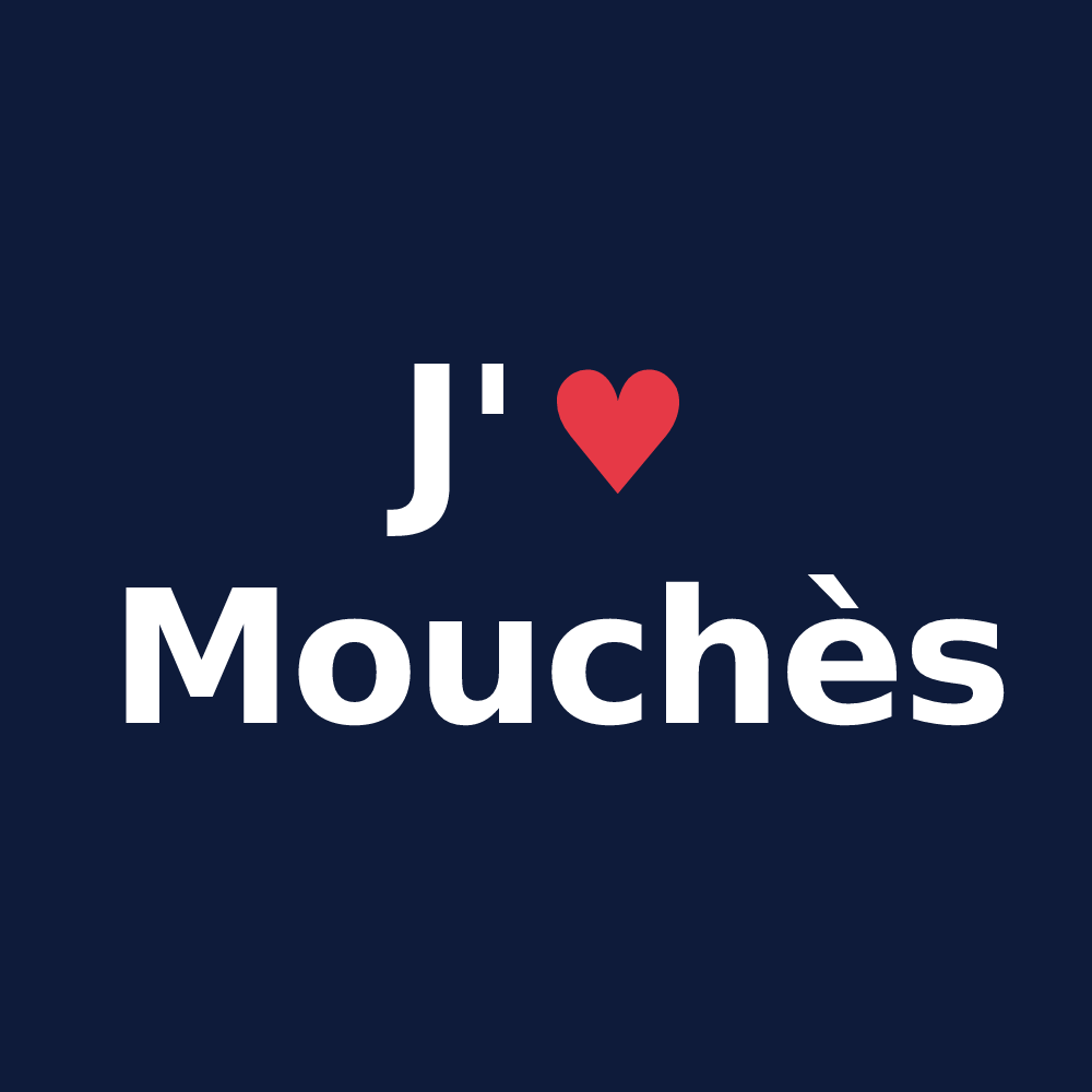 T-shirt personnalisé Mouchès — design J'aime Mouchès