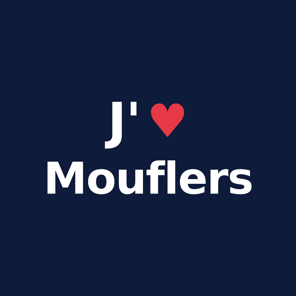 T-shirt personnalisé Mouflers — design J'aime Mouflers