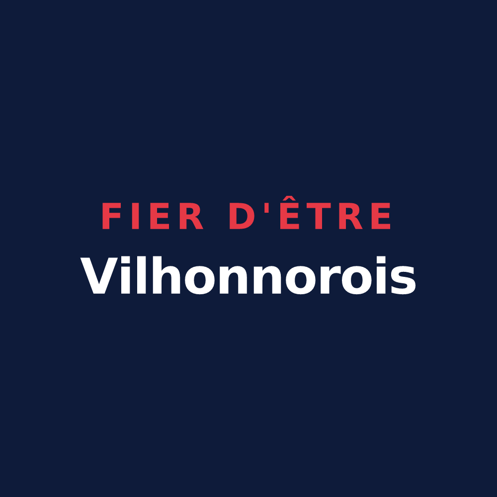 T-shirt « Fier d'être Vilhonnorois » — design pour Moulins-sur-Tardoire