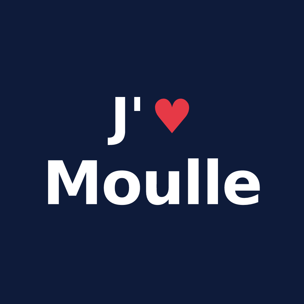 T-shirt personnalisé Moulle — design J'aime Moulle