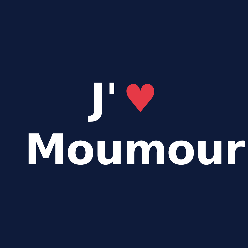 T-shirt personnalisé Moumour — design J'aime Moumour