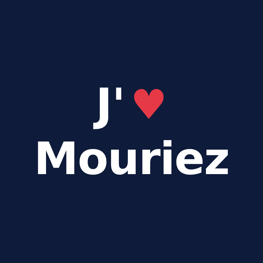 T-shirt personnalisé Mouriez — design J'aime Mouriez