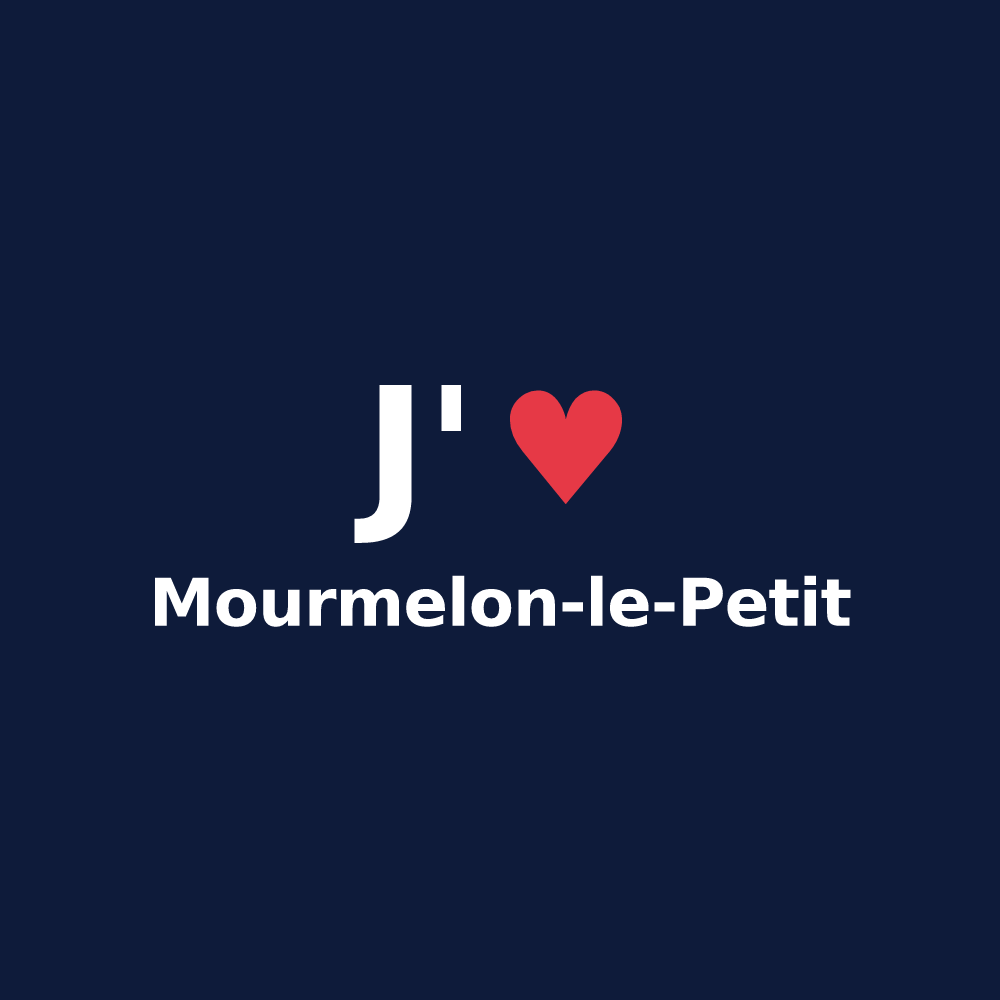 T-shirt personnalisé Mourmelon-le-Petit — design J'aime Mourmelon-le-Petit