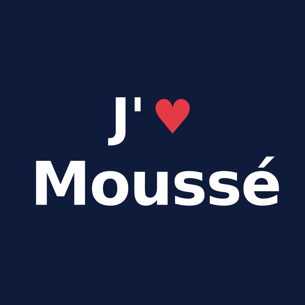 T-shirt personnalisé Moussé — design J'aime Moussé