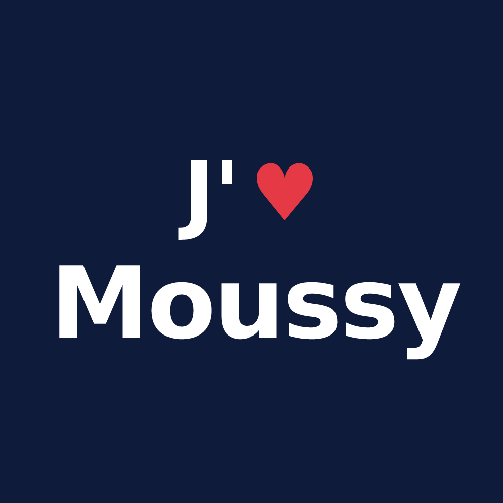 T-shirt personnalisé Moussy — design J'aime Moussy