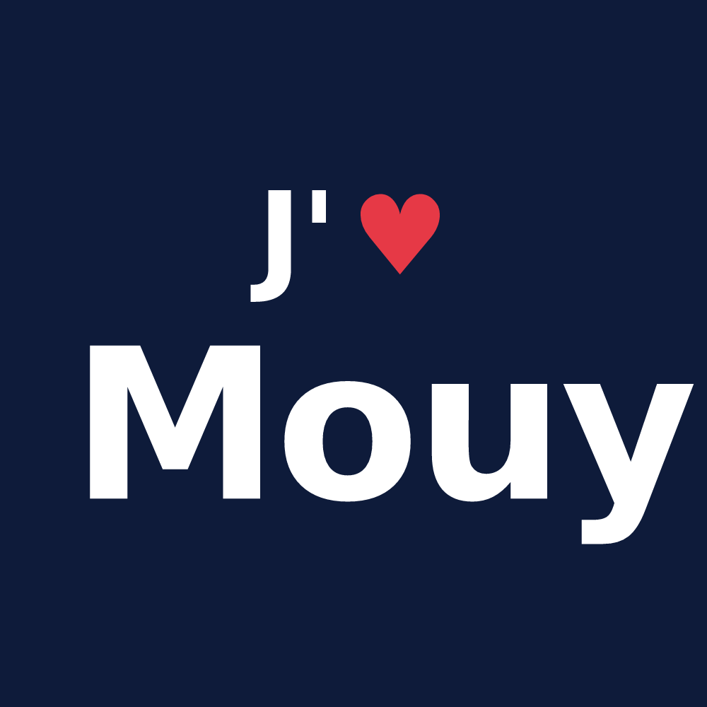 T-shirt personnalisé Mouy — design J'aime Mouy