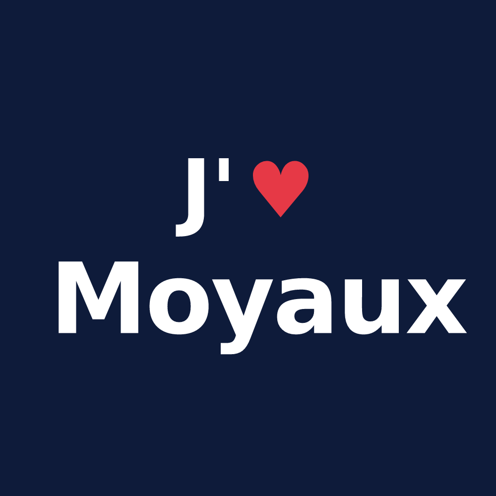 T-shirt personnalisé Moyaux — design J'aime Moyaux