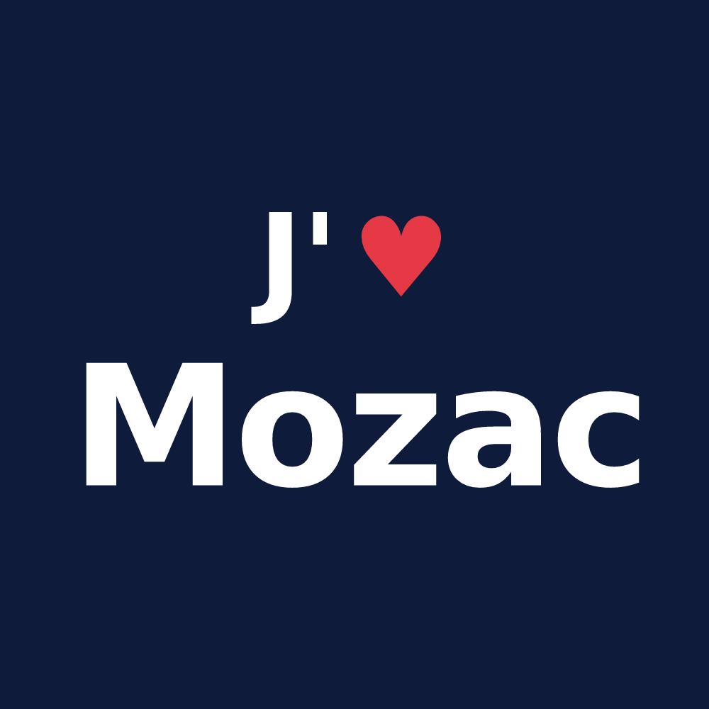 T-shirt personnalisé Mozac — design J'aime Mozac