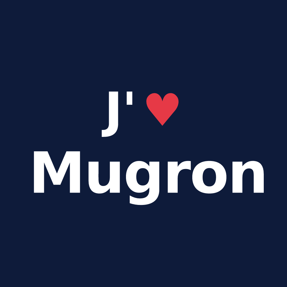 T-shirt personnalisé Mugron — design J'aime Mugron