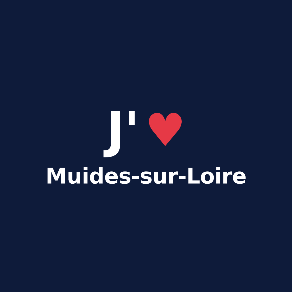 T-shirt personnalisé Muides-sur-Loire — design J'aime Muides-sur-Loire