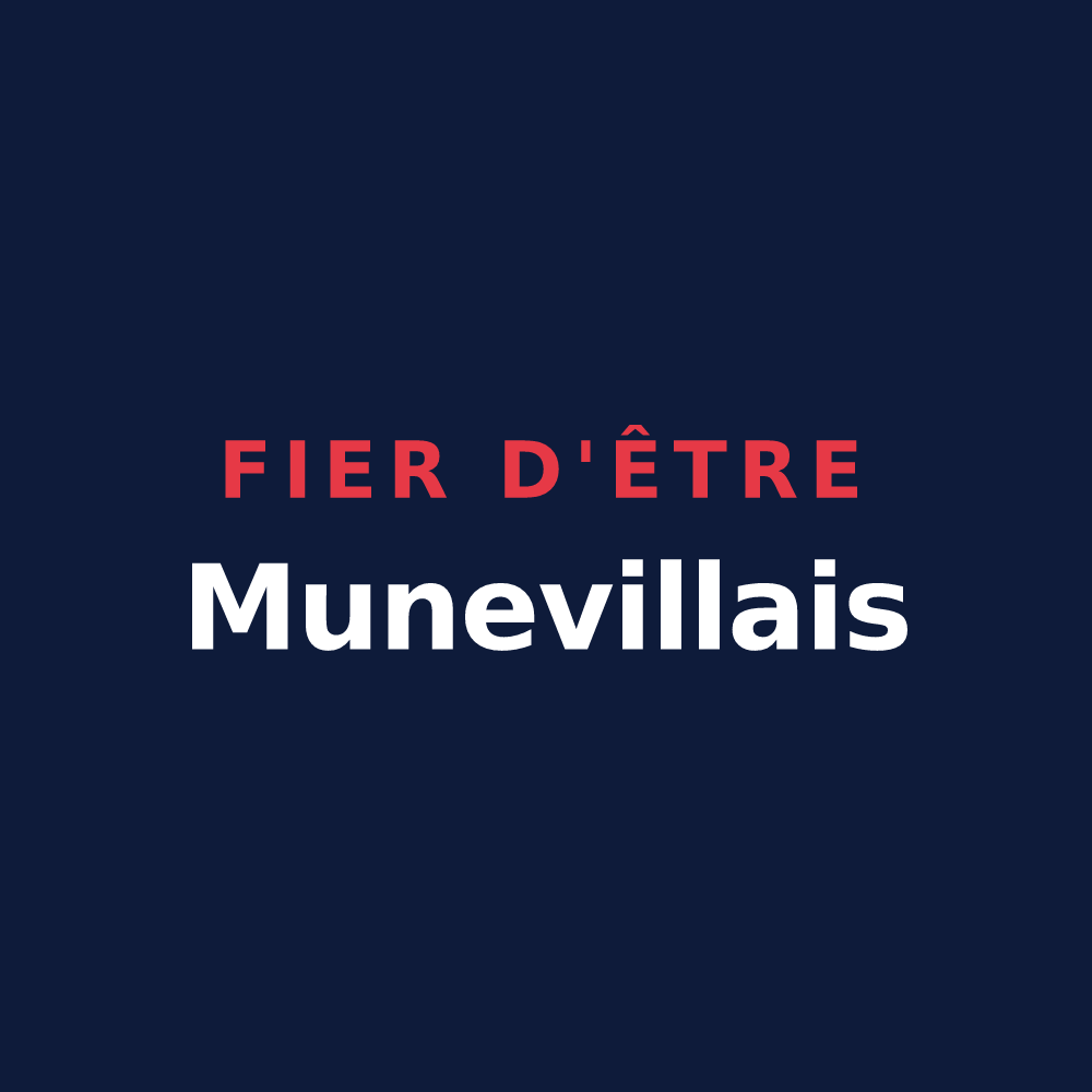 T-shirt « Fier d'être Munevillais » — design pour Muneville-le-Bingard