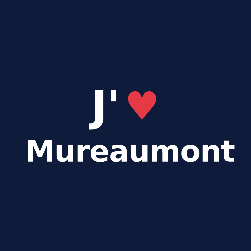 T-shirt personnalisé Mureaumont — design J'aime Mureaumont