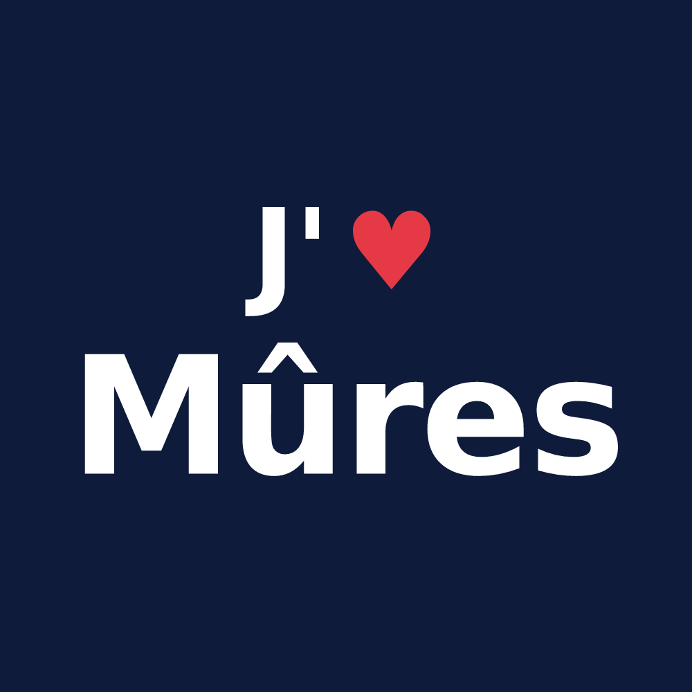 T-shirt personnalisé Mûres — design J'aime Mûres