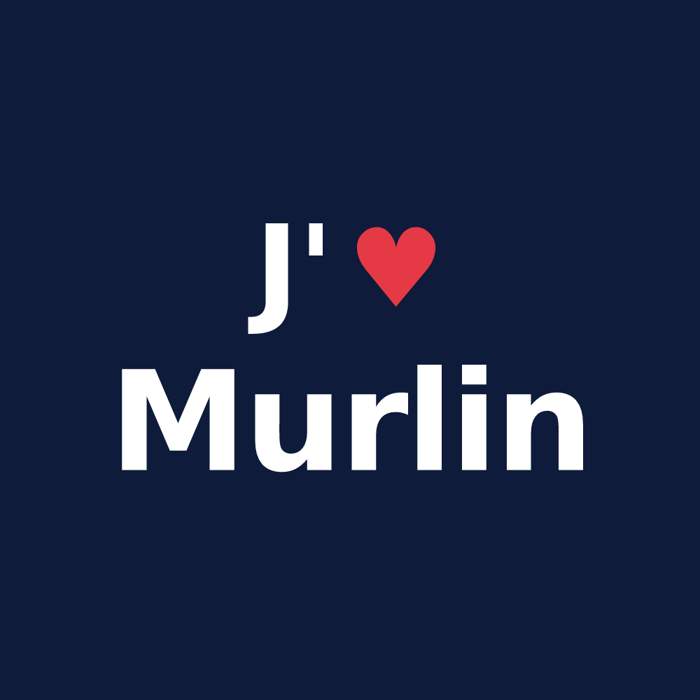 T-shirt personnalisé Murlin — design J'aime Murlin