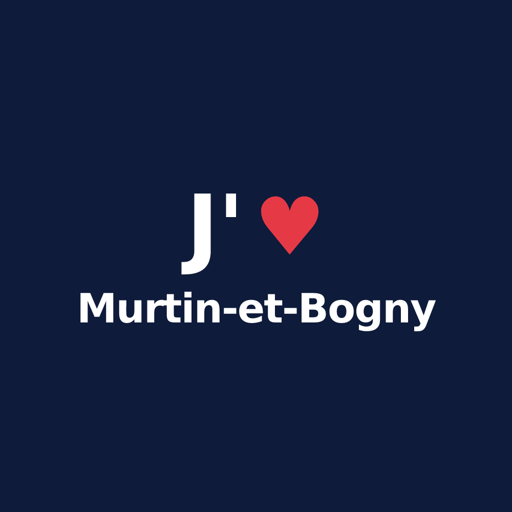 T-shirt personnalisé Murtin-et-Bogny — design J'aime Murtin-et-Bogny