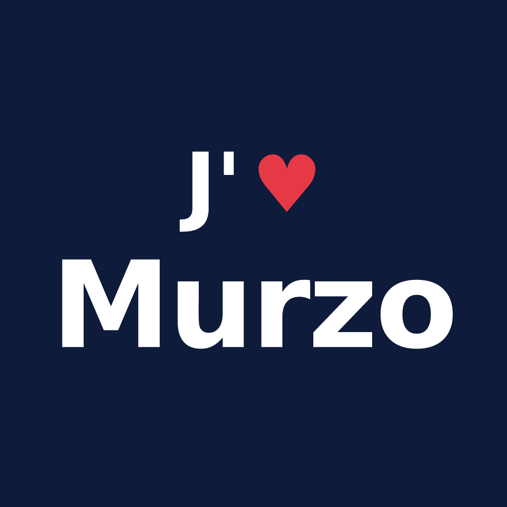 T-shirt personnalisé Murzo — design « J'aime Murzo » imprimé sur le t-shirt