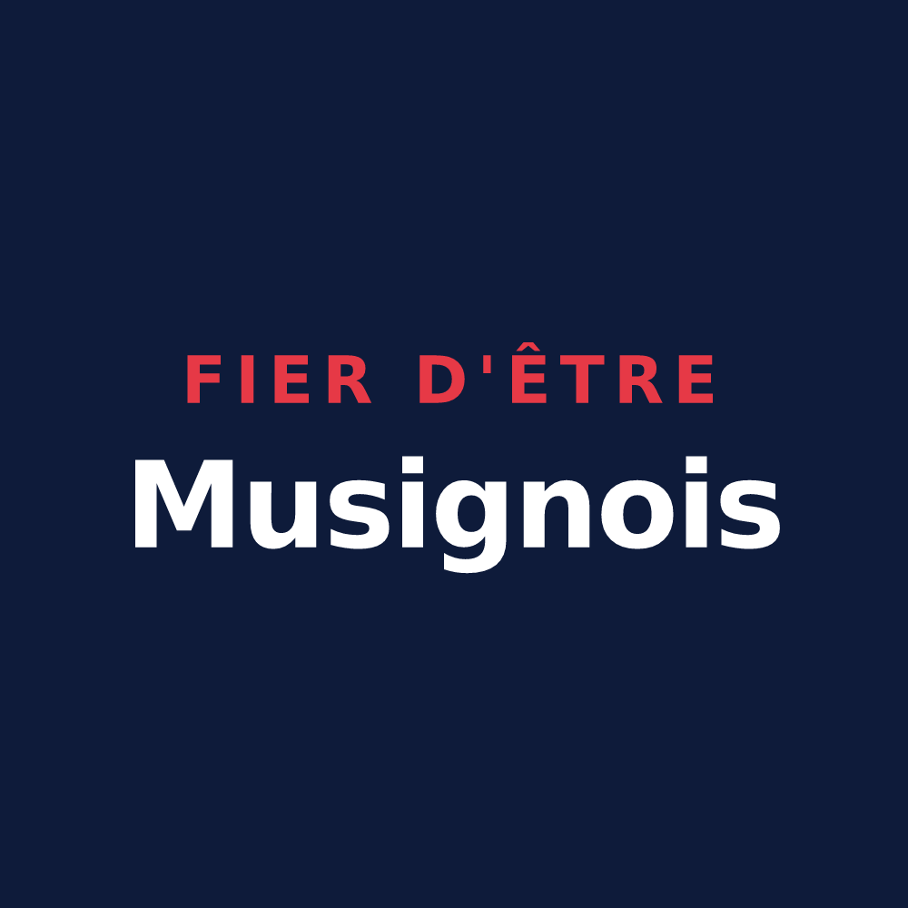 T-shirt « Fier d'être Musignois » — design pour Musigny