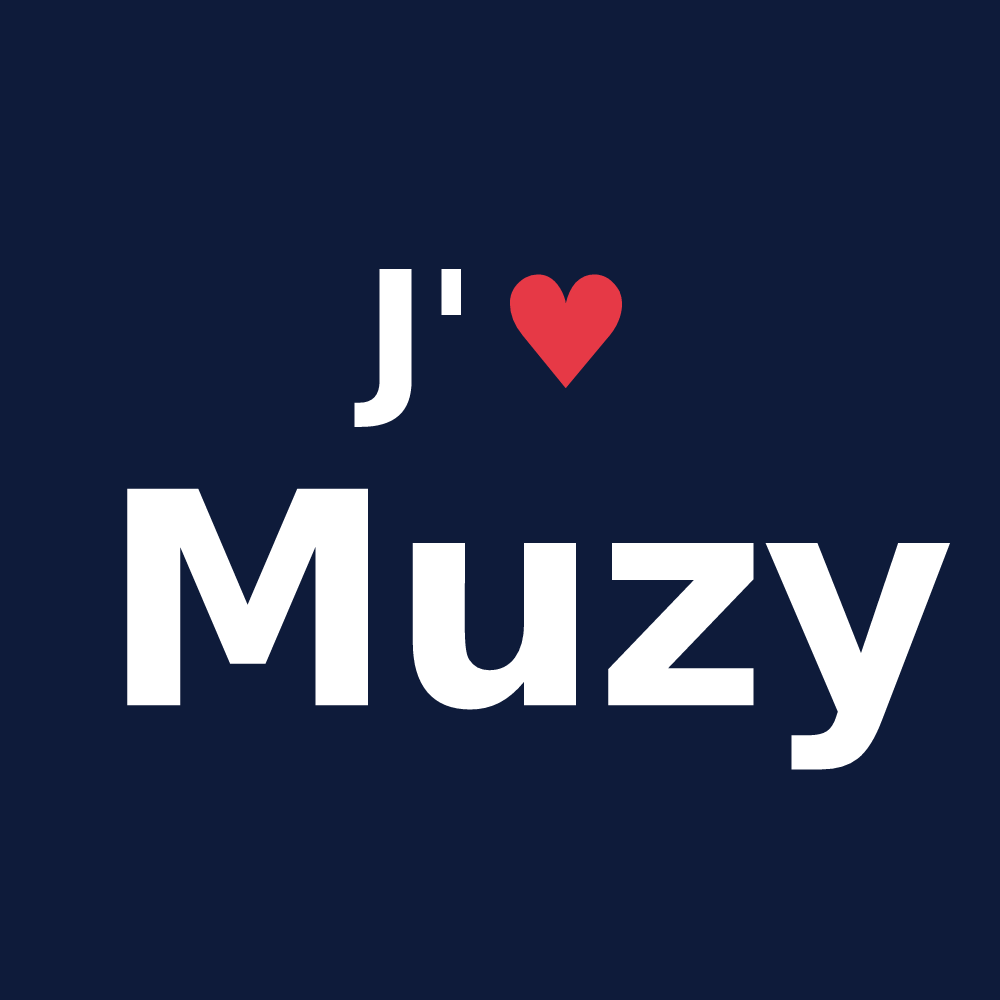 T-shirt personnalisé Muzy — design J'aime Muzy