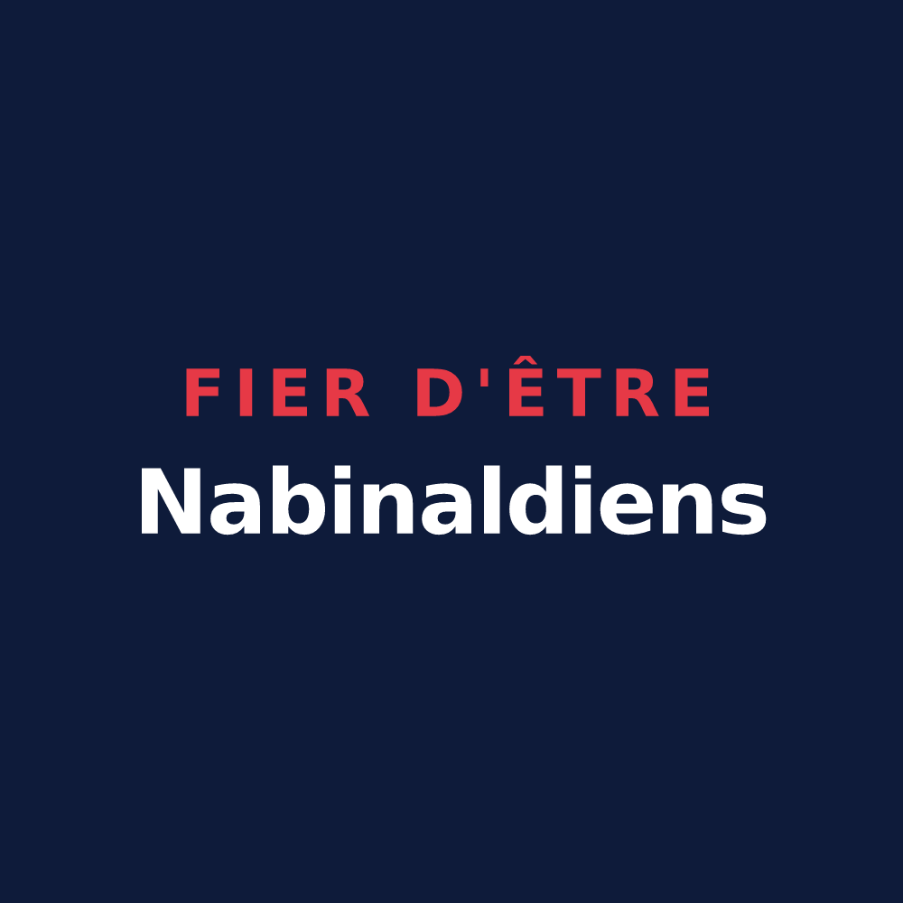 T-shirt « Fier d'être Nabinaldiens » — design pour Nabinaud
