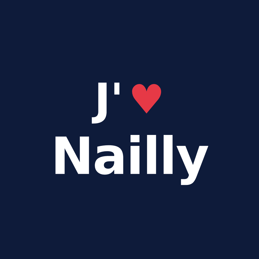 T-shirt personnalisé Nailly — design J'aime Nailly