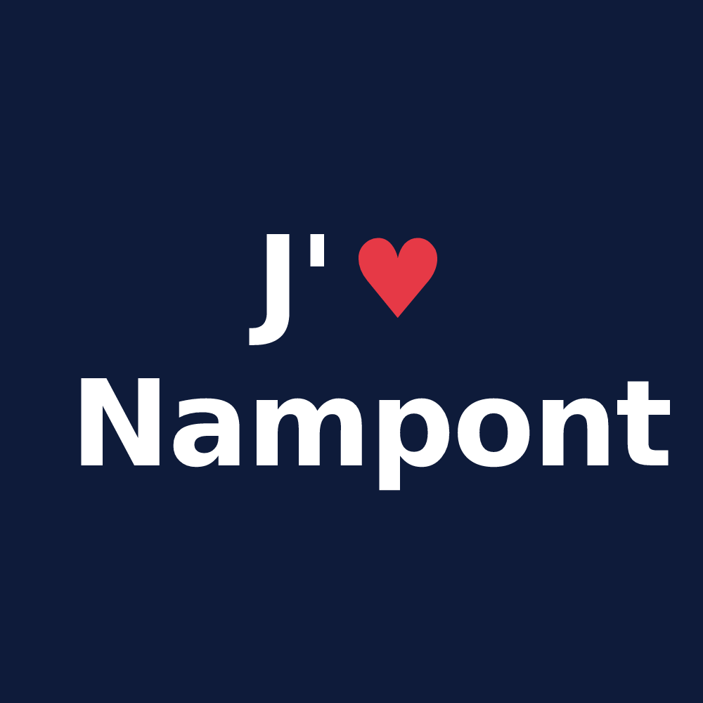 T-shirt personnalisé Nampont — design J'aime Nampont
