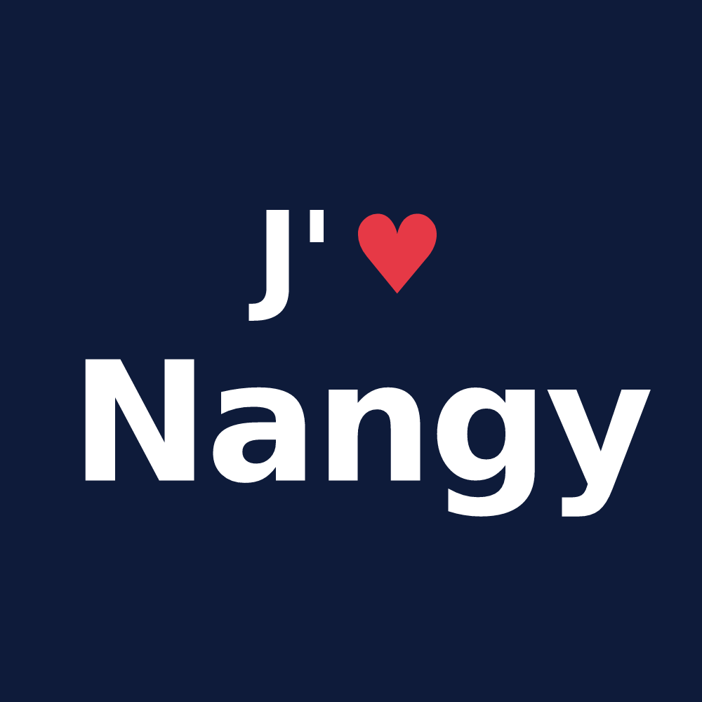 T-shirt personnalisé Nangy — design J'aime Nangy