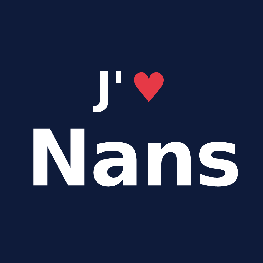 T-shirt personnalisé Nans — design J'aime Nans