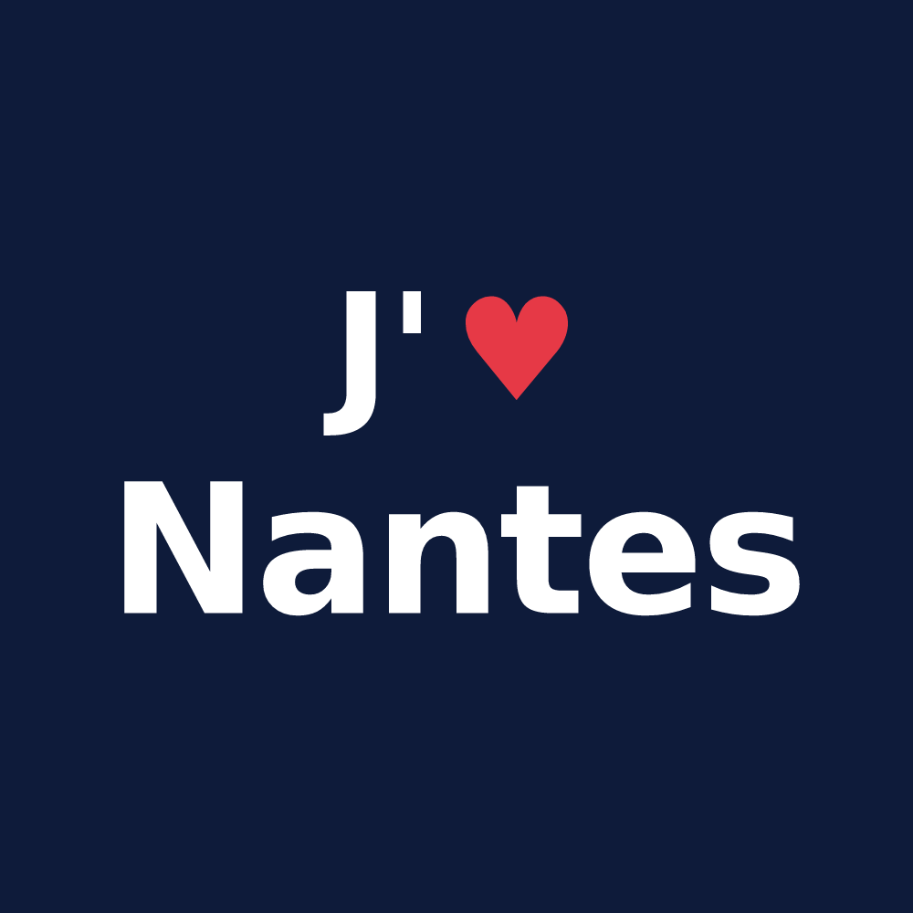 T-shirt personnalisé Nantes — design J'aime Nantes