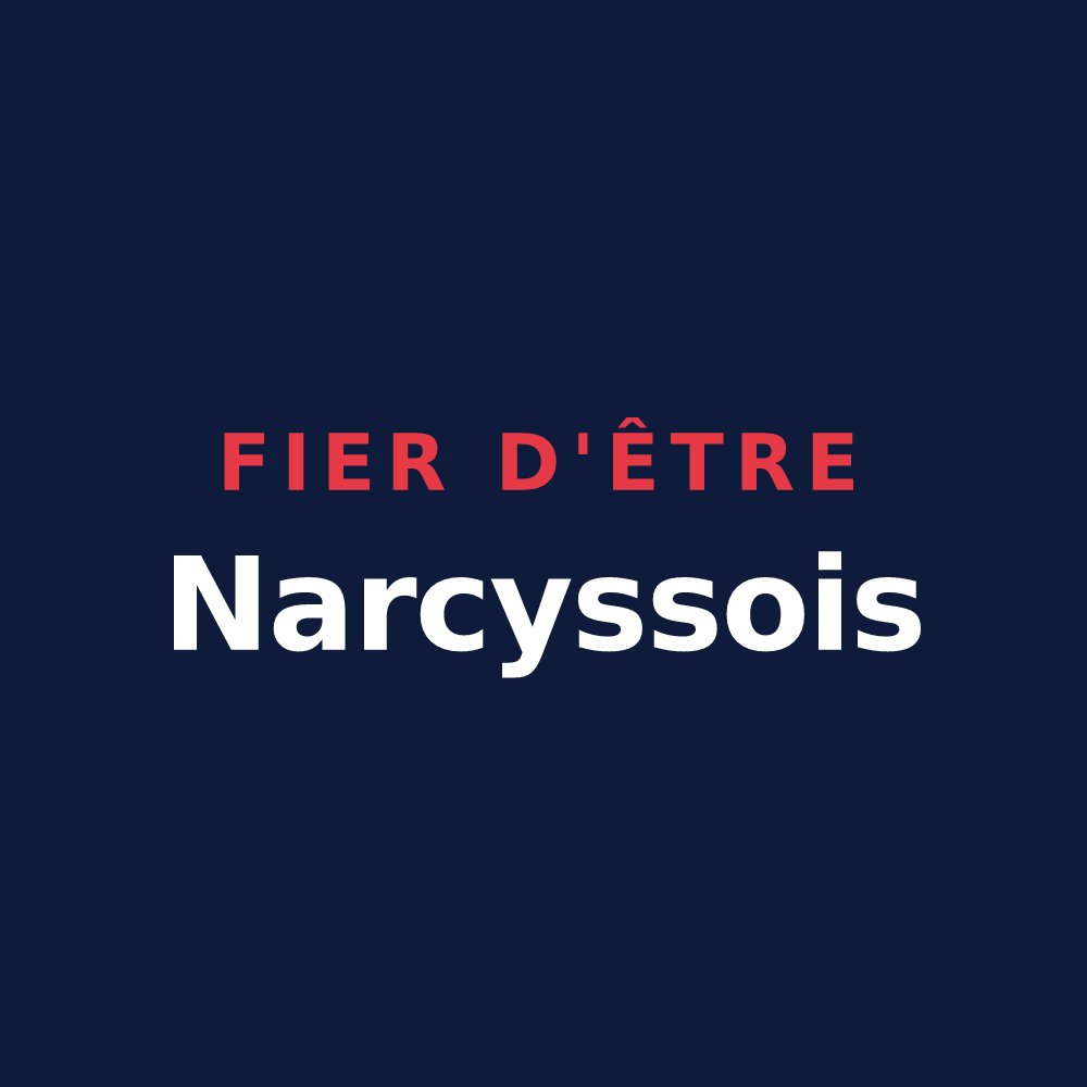 T-shirt « Fier d'être Narcyssois » — design pour Narcy