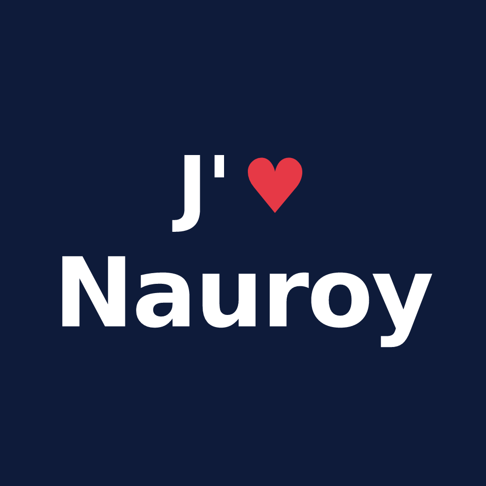 T-shirt personnalisé Nauroy — design J'aime Nauroy