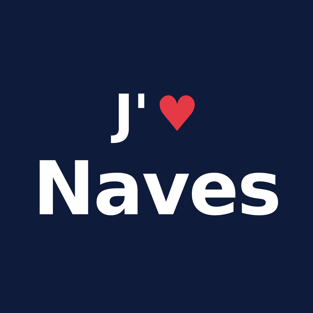 T-shirt personnalisé Naves — design J'aime Naves