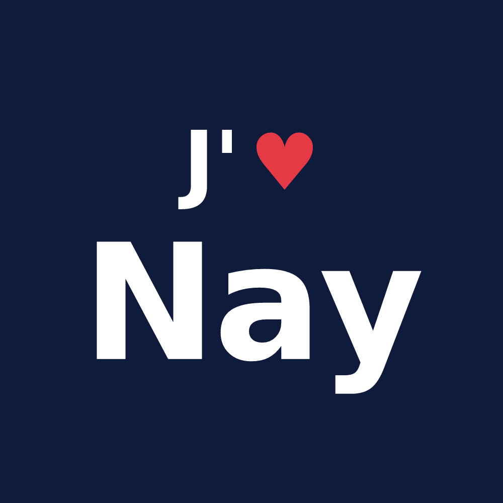 T-shirt personnalisé Nay — design J'aime Nay