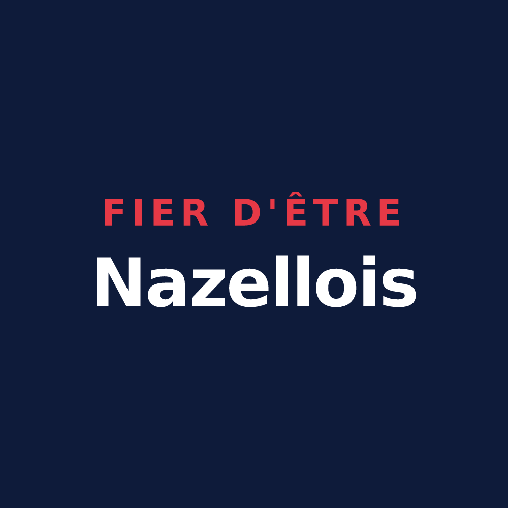 T-shirt « Fier d'être Nazellois » — design pour Nazelles-Négron