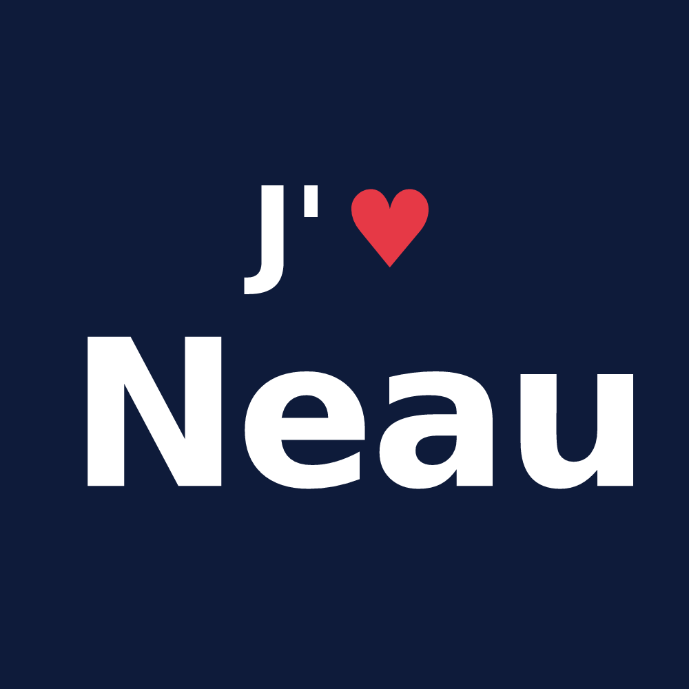 T-shirt personnalisé Neau — design J'aime Neau