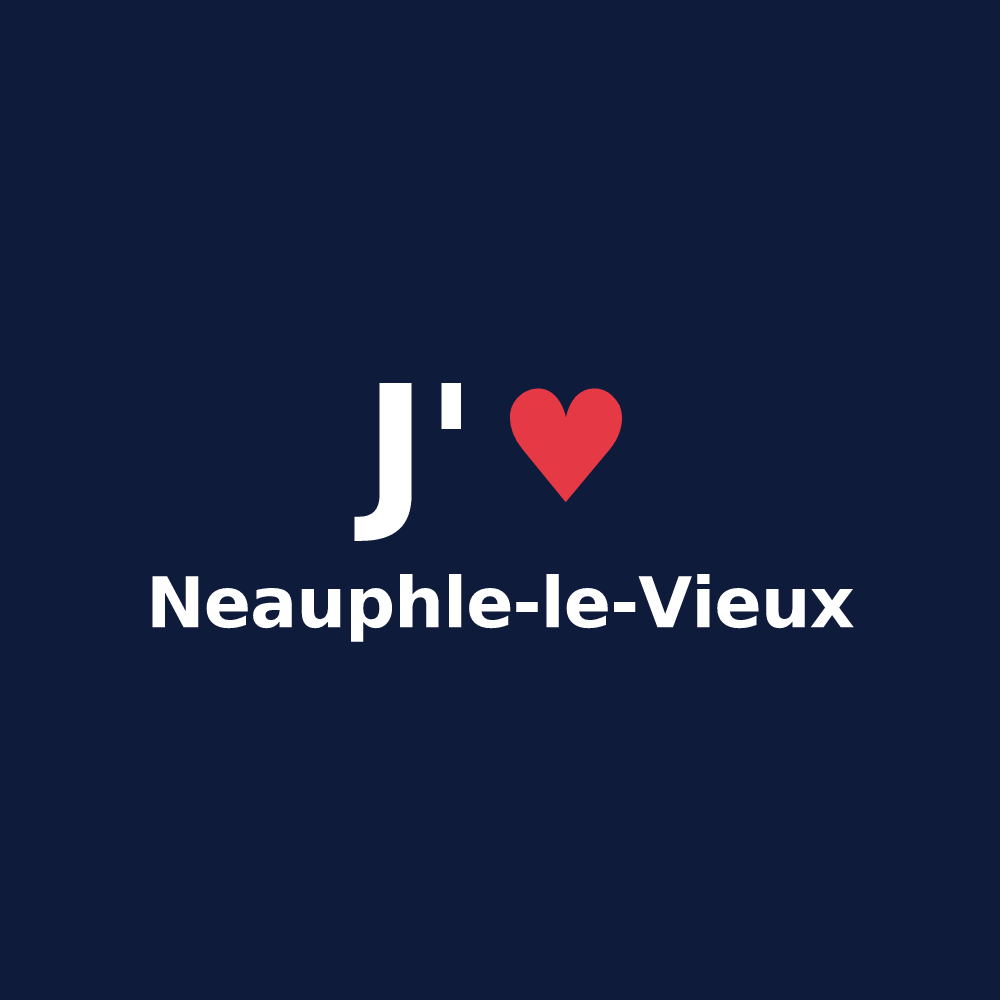 T-shirt personnalisé Neauphle-le-Vieux — design J'aime Neauphle-le-Vieux