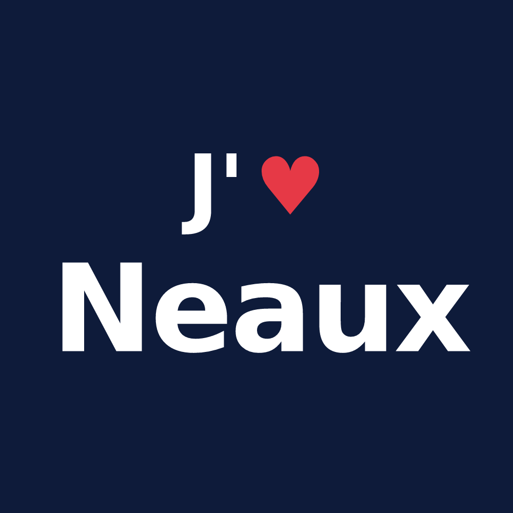 T-shirt personnalisé Neaux — design J'aime Neaux