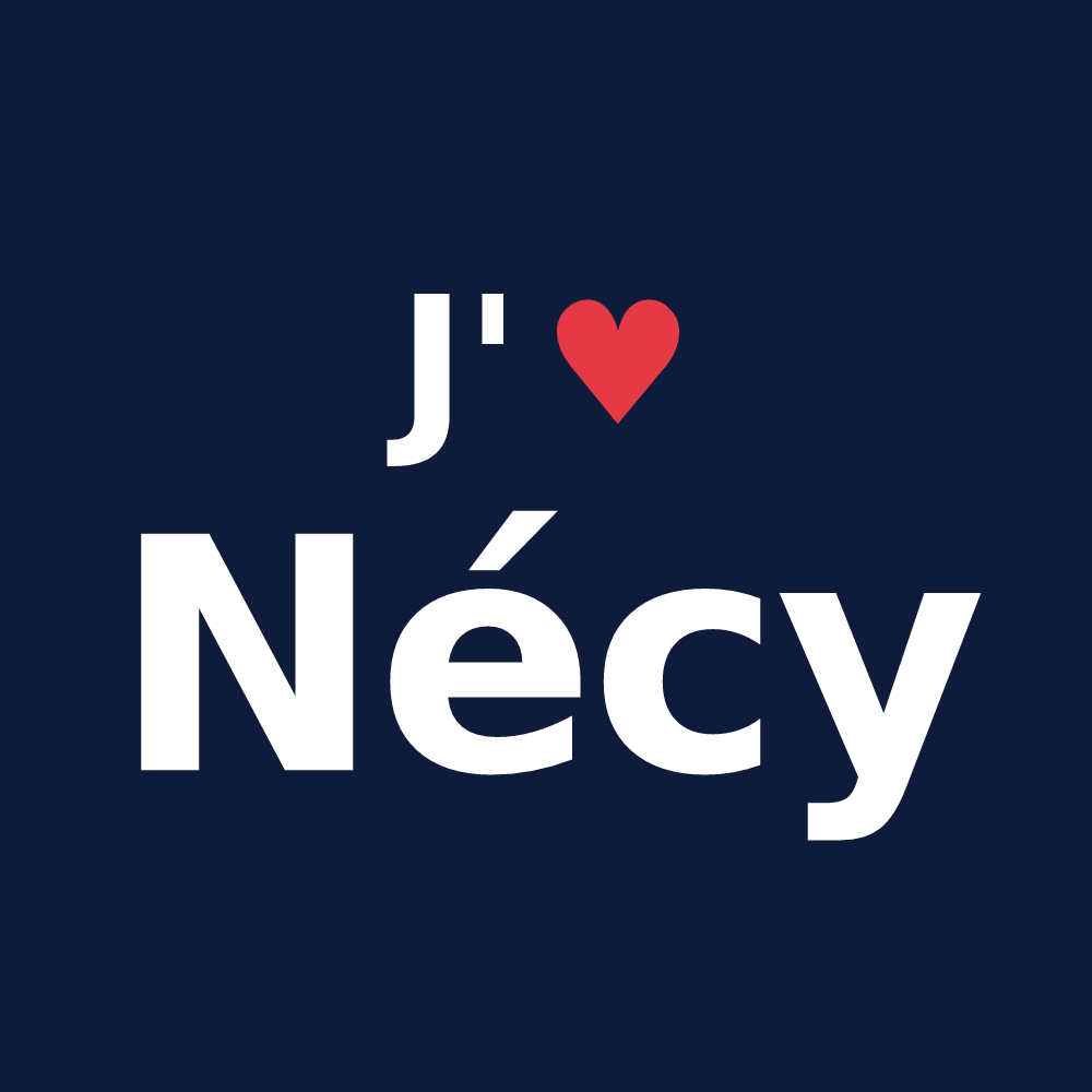 T-shirt personnalisé Nécy — design J'aime Nécy
