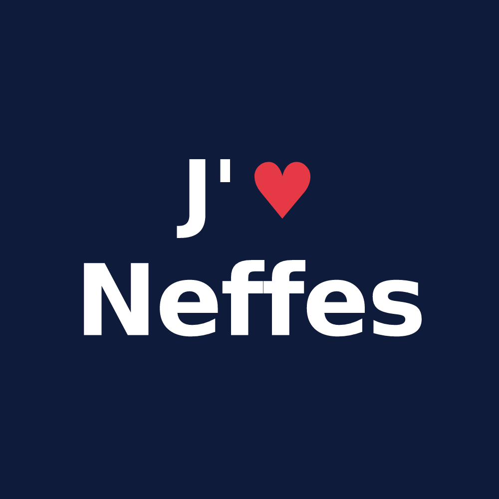 T-shirt personnalisé Neffes — design J'aime Neffes