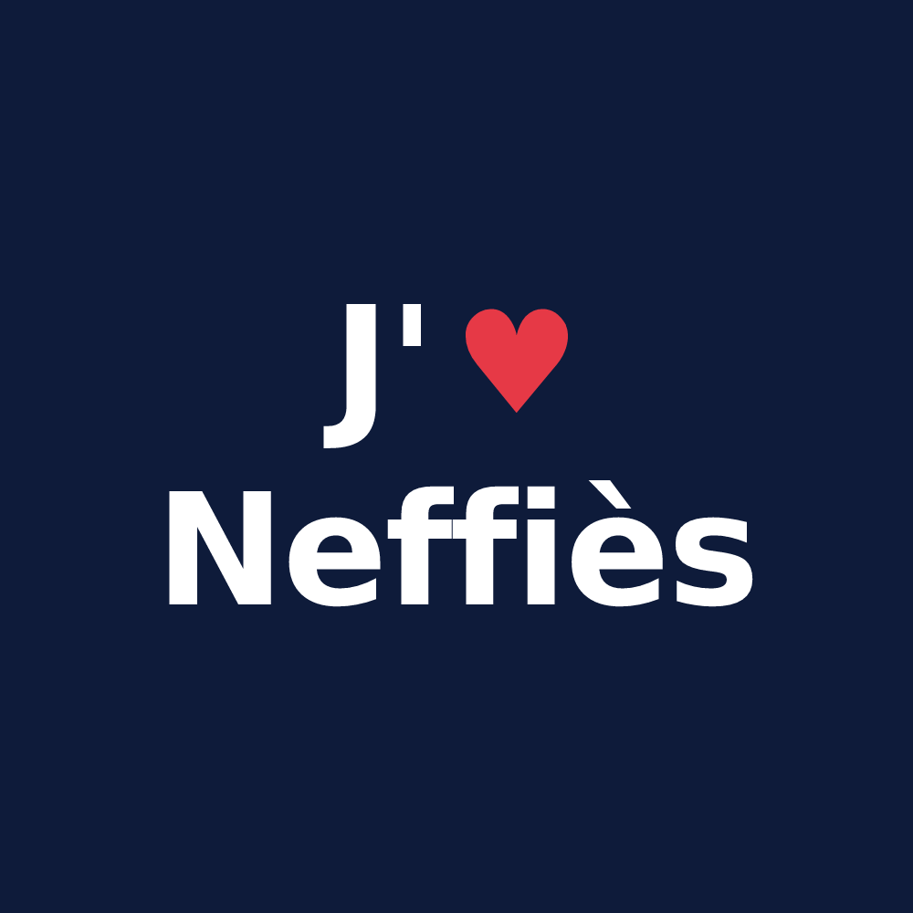T-shirt personnalisé Neffiès — design J'aime Neffiès