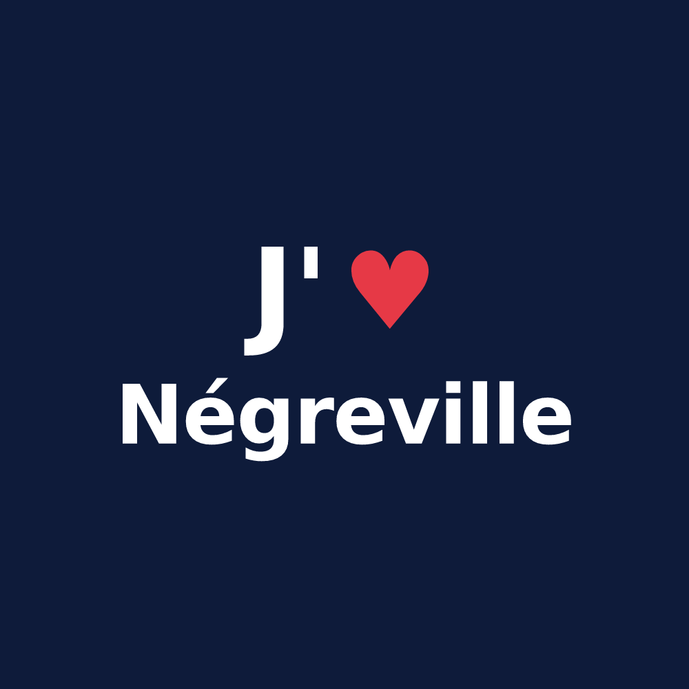 T-shirt personnalisé Négreville — design J'aime Négreville