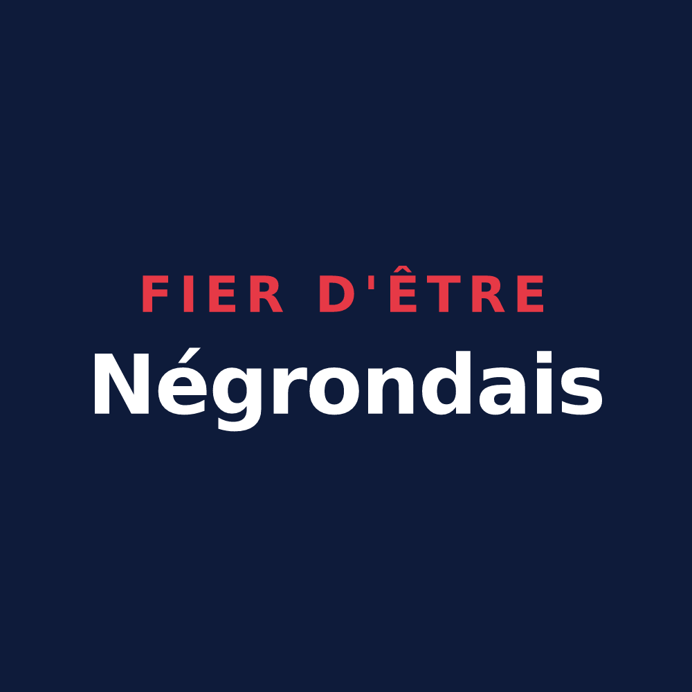 T-shirt « Fier d'être Négrondais » — design pour Négrondes