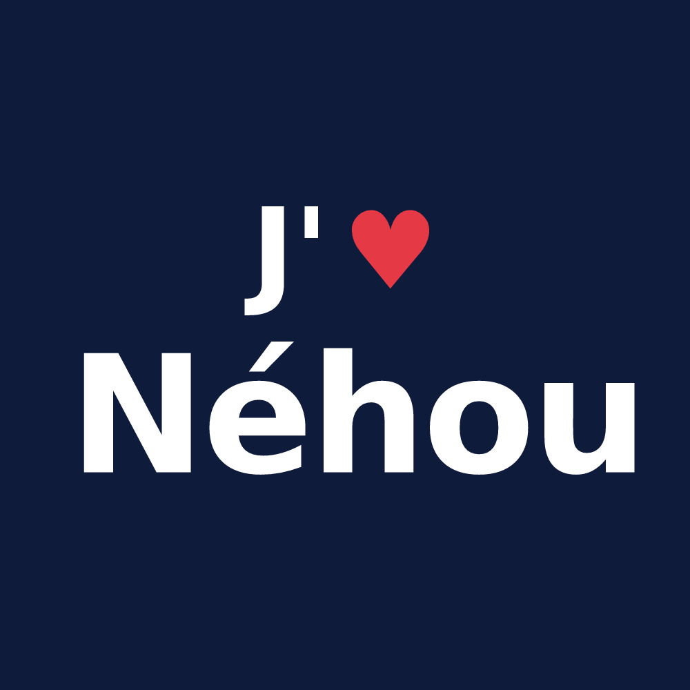 T-shirt personnalisé Néhou — design J'aime Néhou